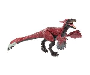 Mattel Jurassic World Hammond Collection Dinosaur Action Figure Toy, Pyroraptor Dino Toy with 14 Articulations, Glass Eyes & Wired Tail