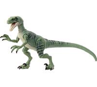 Mattel Jurassic World Hammond Collection Dinosaur Toy, Velociraptor Delta Action Figure with Glass Eyes, Wired Tail & 14 Articulations, Movie Collectible with Premium Design