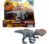 Mattel Jurassic World Strike Attack Dinosaur Toy with Single-Strike Action & Movable Joints, Monolophosaurus Action Figure Includes Digital Play