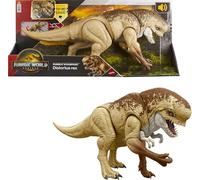 Mattel Jurassic World Rebirth Distortus Rex Rumble N Rampage Dinosaur Action Figure 22 Inch with 2 Attack Actions, Content-Accurate, Digital Play