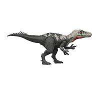Mattel Jurassic World Rebirth Gigantic Thrashers Dinosaur Figure, Chilantalsaurus Large Species Toy, 2 Rampage Attacks, Digital Play, JGB95