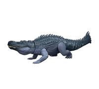 Mattel Jurassic World Rebirth Gigantic Thrashers Dinosaur Figure, Purussaurus Large Species Toy, 2 Rampage Attacks, Digital Play, JGB94