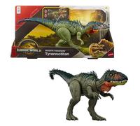 Mattel Jurassic World Rebirth Gigantic Thrashers Tyrannotitian Dinosaur Figure Toy, 2 Tail Activated Rampage Attacks, Digital Play , JCL75
