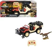 Matchbox RC Jurassic World Toy Truck, Remote-Control Battery-Operated Vehicle with Dinosaur Figure, Dino Catcher RC & Capture Cage for Transport, JHB67