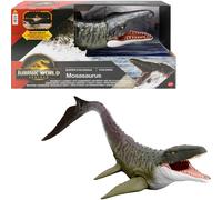 Mattel Jurassic World Rebirth Super Colossal Mosasaurus Action Figure Dinosaur Toy with 2 Attack Actions Movie-Accurate & Posable