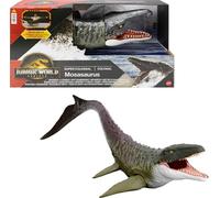 Mattel Jurassic World Rebirth Super Colossal Mosasaurus Action Figure, Dinosaur Toy with 2 Attack Actions, Movie-Accurate & Posable, JGB51