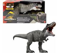 Mattel Jurassic World Rebirth Super Colossal Tyrannosaurus Rex Action Figure, T-Rex Dinosaur Toy Swallows Minis, Movie-Accurate Posable , JBG52