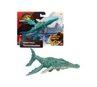 Mattel Jurassic World Rebirth Torvoneustes, Dinosaur Action Figure, Frenzy Pack