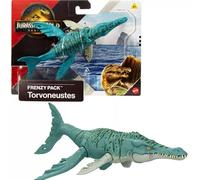 Mattel Jurassic World Rebirth Torvoneustes, Dinosaur Action Figure, Frenzy Pack