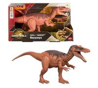 Mattel Jurassic World Rebirth Wild Roar Baryonyx Dinosaur Toy with Tail-Controlled Chomp Multi-Direction Attack & Sound, Posable & Digital Play, JGC79, Brown - Baryonyx