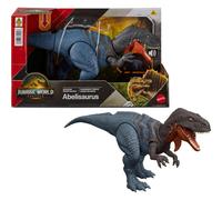 Mattel Dinosaur Toy Jurassic World Rebirth Abelisaurus Posable Tail-Controlled Chomp & Sound JGB91