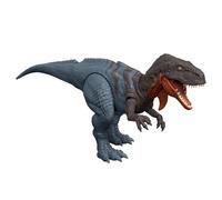 Mattel Jurassic World Rebirth Wild Roar Dinosaur Toy, Abelisaurus Posable Figure, Tail-Controlled Chomp Multi-Direction Attack & Sound, Digital Play, JGB91