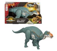 Mattel Jurassic World Rebirth Wild Roar Maiasaura Dinosaur Toy with Tail-Controlled Chomp Multi-Direction Attack & Sound, Posable & Digital Play, JGC82