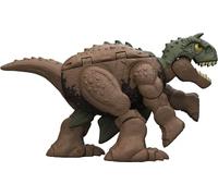 Mattel Jurassic World Stegosaurus to Carnotaurus Dinosaur Transforming Toy, 11 Step Double Danger 2 in 1 Toy, Fierce Changers, HVB19