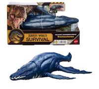 Mattel Jurassic World Wild Roar Brachauchenius Dinosaur Action Figure Toy with Chomp Attack, Light Up Feature & Roar Sound, Scan Code for Digital Play, JKL79