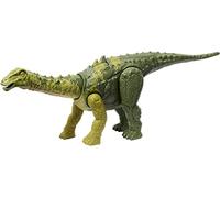 Mattel Jurassic World Wild Roar Dinosaur Toy with Sound & Attack Move, Nigersaurus Movable Action Figure Including Digital Game, 11 Inch Long