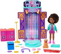 Mattel Karma’s World 2-in-1 Toy Playset with Doll & Accessories, Transforming Musical Star Stage & Bedroom Set with Lights & Sounds