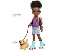Mattel Karmas World Roller Skating Mattel Karma Doll with Dog Figure