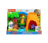 Mattel Little People Dinosaur Village & Playmat