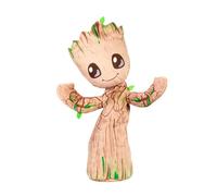 Mattel Marvel Plush, Dancing Groot English-Speaking Soft Toy, 13 Inches Tall with Sound, Phrases, Music & Dance Moves, JDW97