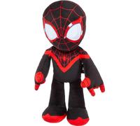 Mattel Marvel Plush Talkers Soft Toy, 11.75-Inch Miles Morales Figure with 10 Sounds & Phrases