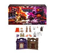 Masters of the Universe Playset of Castle Grayskull & Snake Mountain | 2026 Movie Inspired Battle for Eternia Action Figure Set, Removable Bone Throne, Skeletor Figure, Power Sword & Altar, JKN95