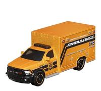 Mattel Matchbox Moving Parts 70 Years Special Edition Die-Cast Vehicle - HMV12 ~ Inspired by 2019 Ram Ambulance ~ 5/5 Orange and Black