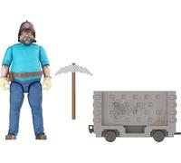 Mattel Minecraft Action Figure Set, Explosive Minecart Escape with 4 (US IMPORT)