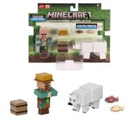 Mattel Minecraft Action Figures & Accessories 2-Packs, 3.25-inch Scale with Pixelated Design, Collectible Toy Set (Characters May Vary)