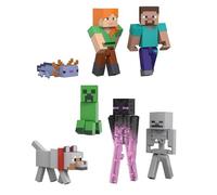 Mattel Minecraft Basic Figures World Builder Set (7 figures ages 6 and up) -