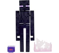 Mattel Minecraft Craft-A-Block Enderman Figure Authentic Pixelated Video-Game Characters Action Toy to Create Explore and Survive Collectible Gift