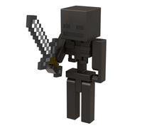 Mattel Minecraft Craft-A-Block Wither Skeleton Figure Authentic Pixelated Video-Game Character Action Toy to Create Explore and Survive Collectibl