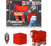 Mattel Minecraft Diamond Level Sheep Action Figure with 3 Accessories, 5.5-inch Collector Scale & Pixelated Design, JCV22