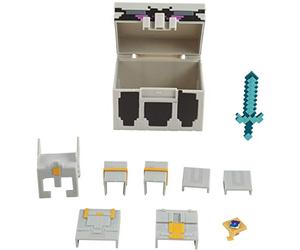 Mattel Minecraft Dungeons Battle Chest with Accessories, Action and Adventure Toy Based on Video Game, for Storytelling Play and Display, Gift for Kids Age 6 and Older