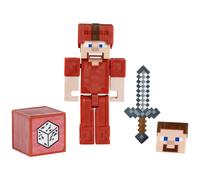 Mattel Minecraft Earth 3.25"" Steve in Red Leather Figure