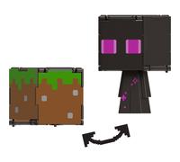 Mattel Minecraft Flippin Figs Figures Collection with 2-in-1 Fidget Play 3.75-inch Scale Large Heads & Pixelated Design (Characters May Vary)
