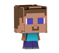 Mattel Minecraft Flippin’ Figs Figures with 2-in-1 Fidget Play, 3.75-inch Scale Toy with Large Head & Pixelated Design (Characters May Vary)
