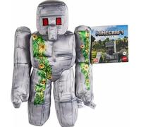 Minecraft Iron Golem Plush Toy, 8-inch Collectible Soft Doll Inspired by A Movie