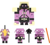 Mattel Minecraft Legends Nether Invasion Pack, Set of 4 Action Figures with Attack Action and Accessories
