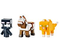 Mattel Minecraft Mini Figure 3-Pack, Armored Horse, Screaming Enderman & Tabby Cat
