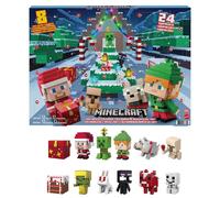 Mattel Minecraft Mini Figures 2021 Advent Calendar One A Day Storytelling Fun with Minecraft Characters and Stickers Holiday Activity Gift for Kids