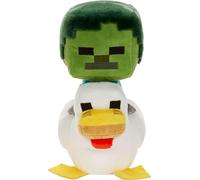 Mattel Minecraft Plush Zombie Chicken Jockey Toy, Collectible Stuffed Animal, 8-inch Soft Doll Inspired by Video Game Character