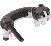 Mattel Minecraft Purring Sounds Neck Pillow, Cat Plush Toy with Sound for