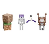 Mattel Minecraft Skeleton Craft-a-Block 2-Pk Action Figures & Toys to Create Explore and Survive Authentic Pixelated Designs Collectible Gifts for