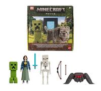 Mattel Minecraft Story Set with 4 Action Figures & 3 Accessories, Overworld Encounters Pack Inspired by A Minecraft Movie, Toy Collectible, JFR70