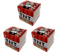Mattel Minecraft TNT Series 25 Mini Figure Mystery Pack (Bundle of 3 Packs)