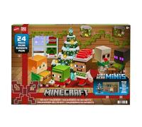 Mattel Minecraft Toys, Mob Head Minis Advent Calendar, Figures & Accessories, Collectible toys for Kids