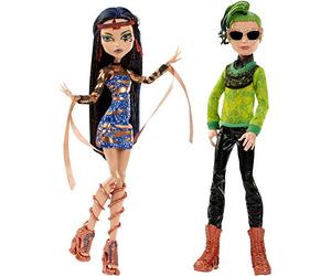 Mattel Monster High CHW60 Dream Couple in Trouble, Cleo de Nile and Deuce Gorgon