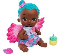 Mattel My Garden Baby Feed and Change Flamingo Baby Doll with Accessories like a Reusable Diaper, Bottle, and More Kid Toys, HPD11