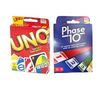 Mattel Phase 10 Card Game with UNO Card Game